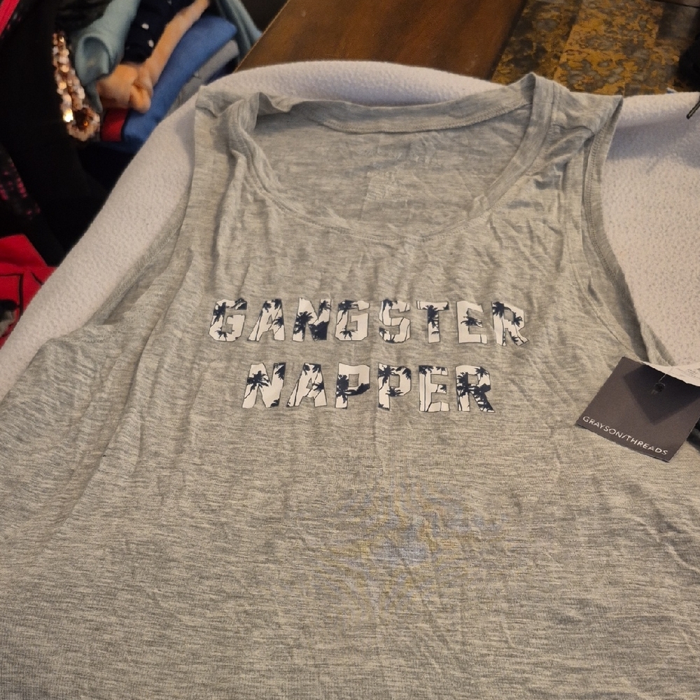 Gray 'Gangster Napper' Tank Top